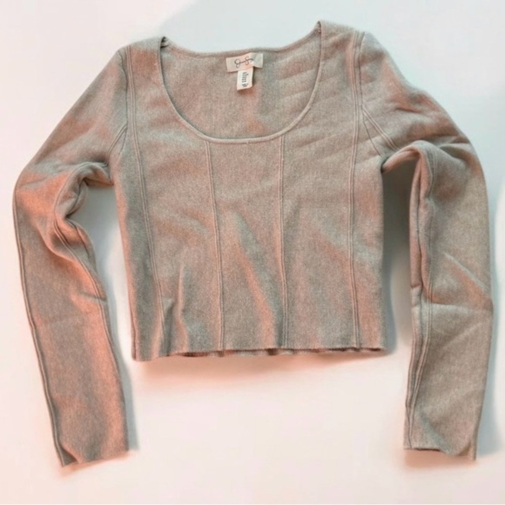 Jessica Simpson Long Sleeve Blouse – Cream/Tan